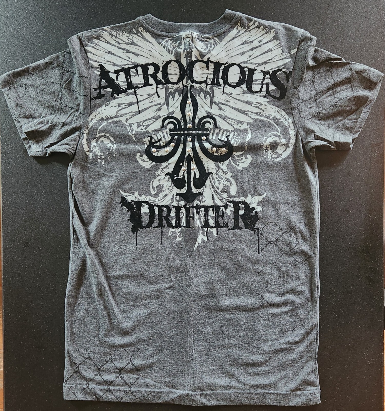 RawBlue Atrocious Drifter Doublesided Textured T-Shirt Size M New Without Tags