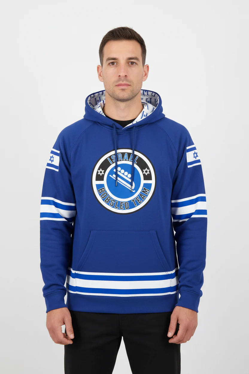 Israel Bobsled Shul Runnings Performance Hoodie