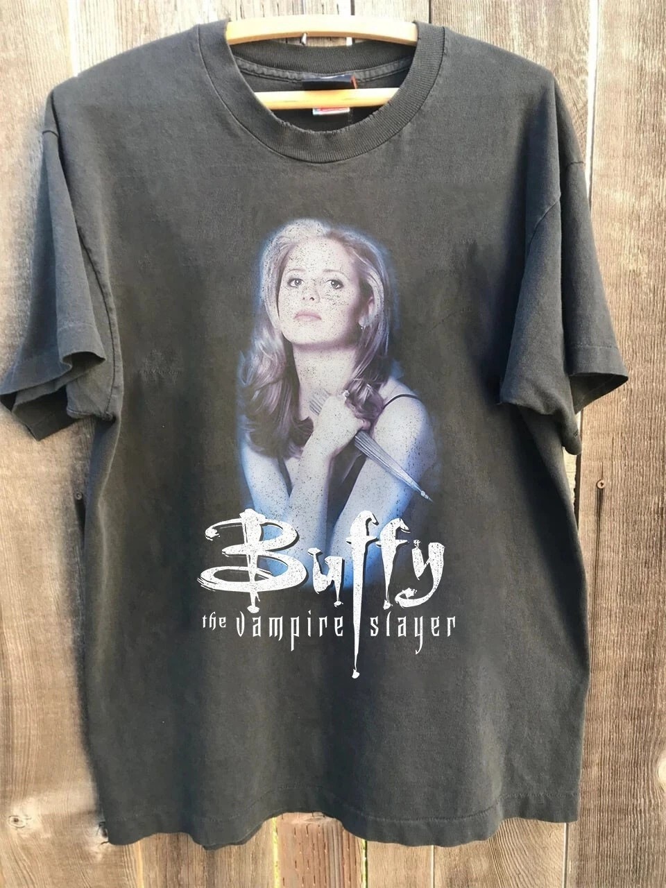 Retro Buffy The Vampire Slayer Horror Movie 90s Reprint Unisex T shirt S-5XL
