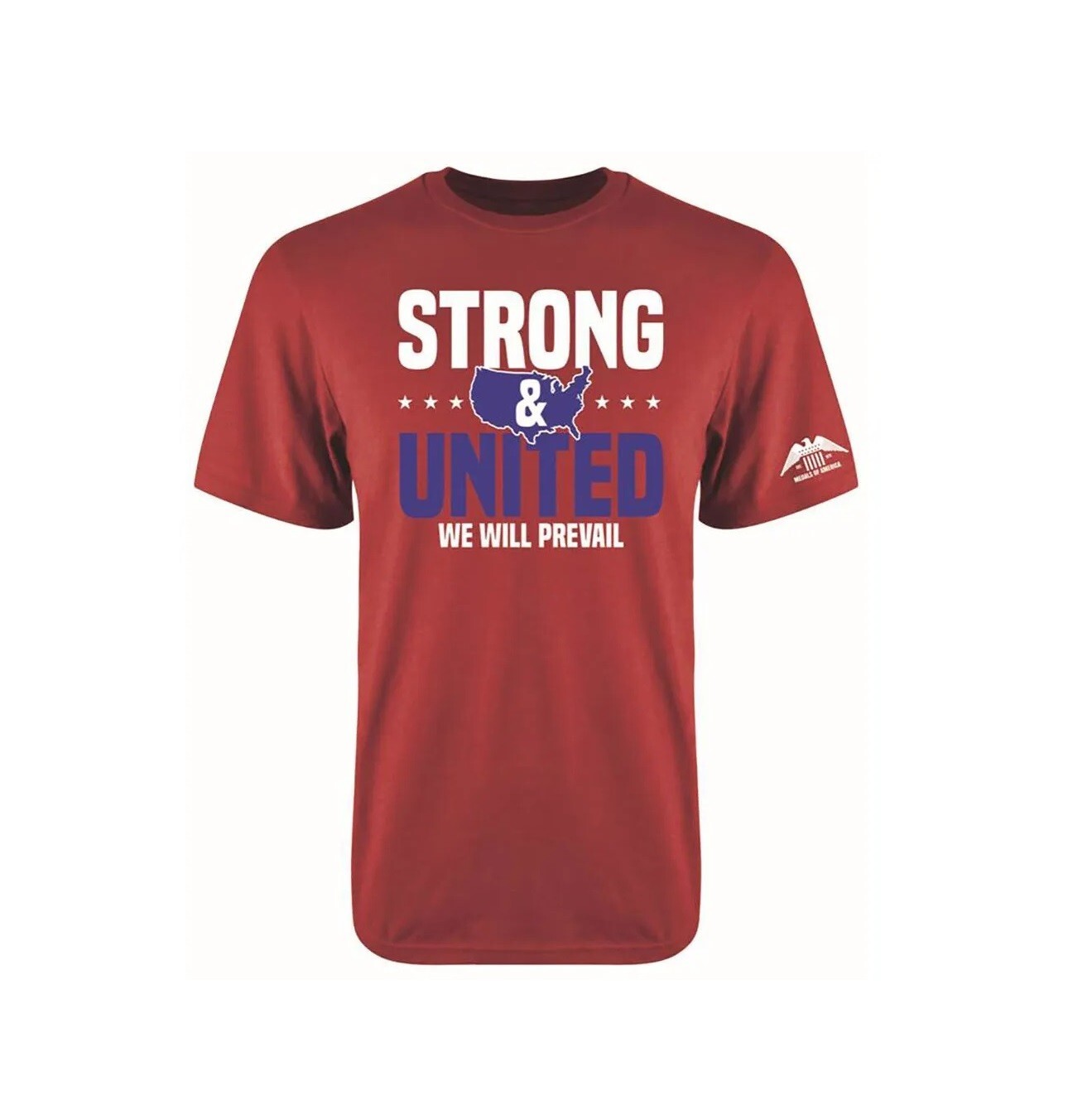 STRONG & UNITED-NEXT LEVEL APPAREL 100% COTTON S-SLEEVE MILITARY/VET T-SHIRT XL