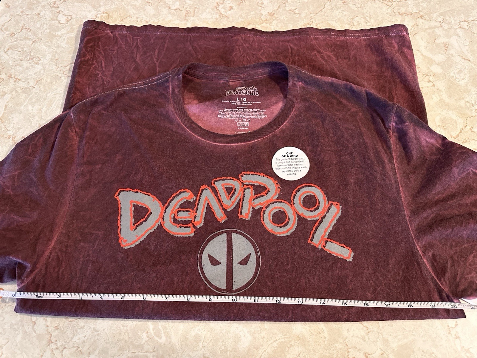 Deadpool And Wolverine Marvel Double Sided T-Shirt Size Large