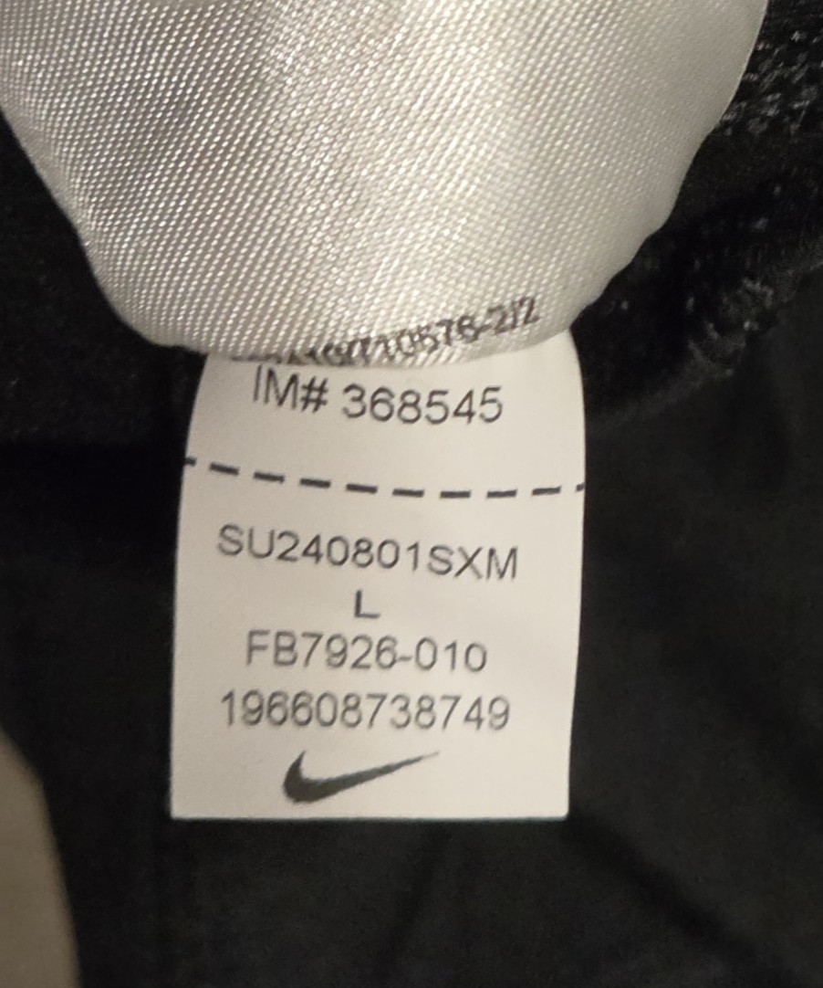 NIKE PRO Bitcoin Performance Shirt Men’s L Black Long Sleeve Polyester & Spandex