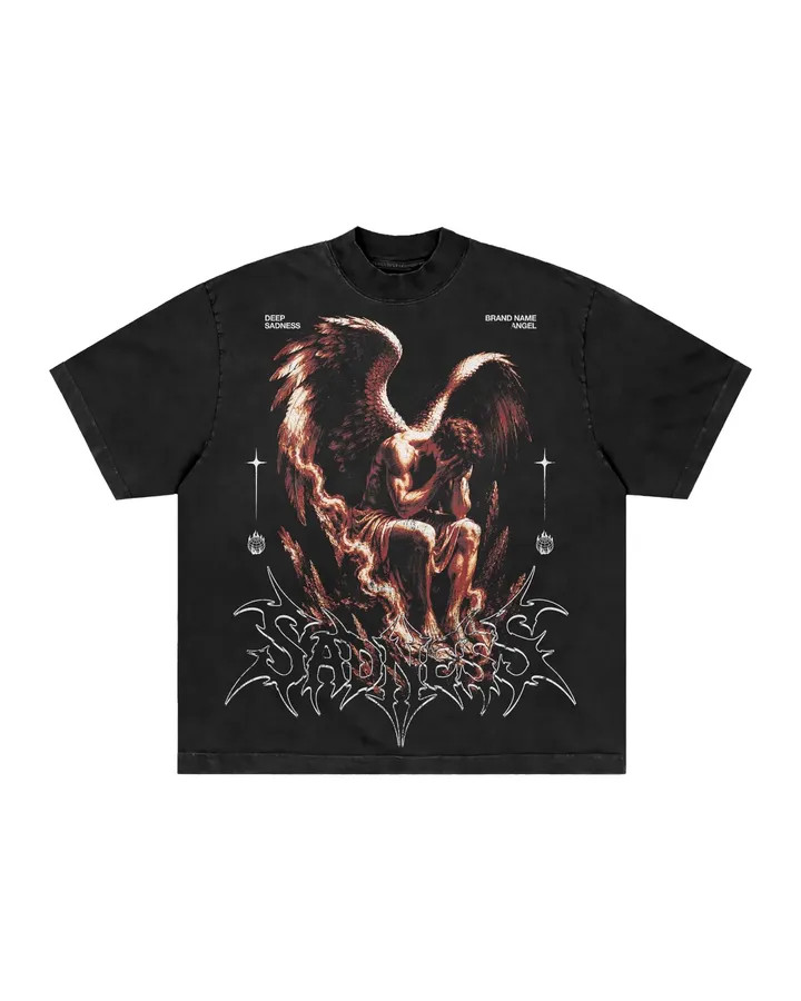 Fallen Angel Graphic T Shirt Gothic Vintage Streetwear Tee Unisex