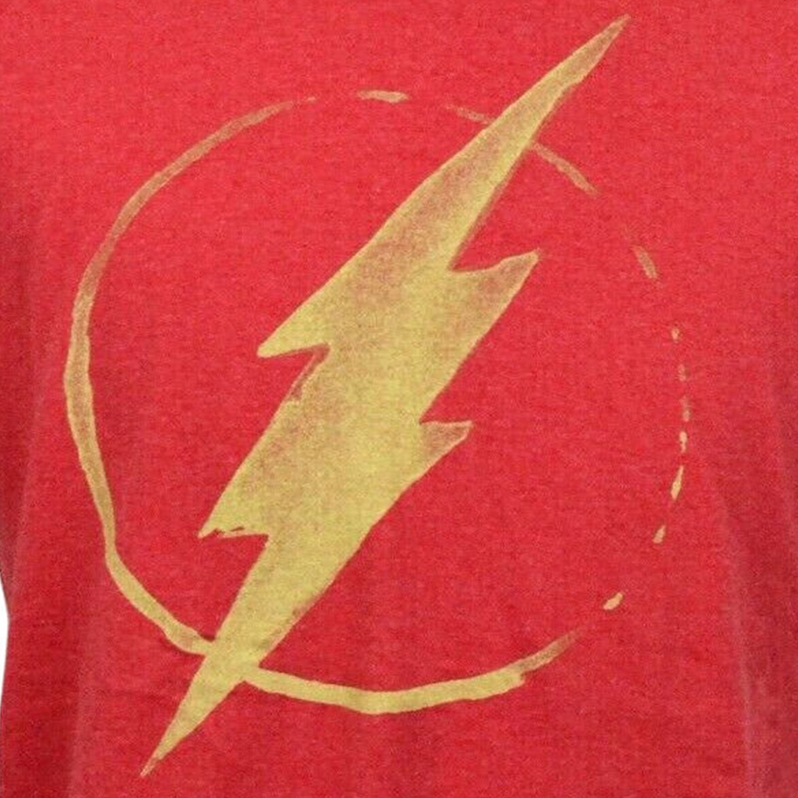 The Flash Faded Logo Men’s T-Shirt Red Tee DC Comics NWT