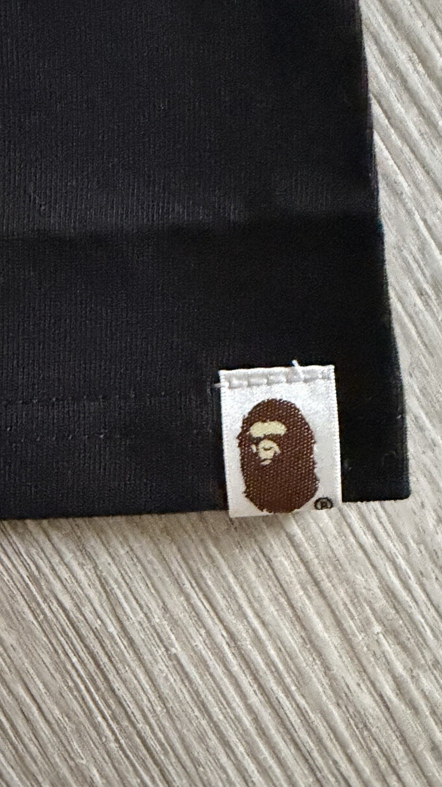 A Bathing Ape BAPE Men’s Black Graphic Logo Print Crew Neck T-Shirt Size M
