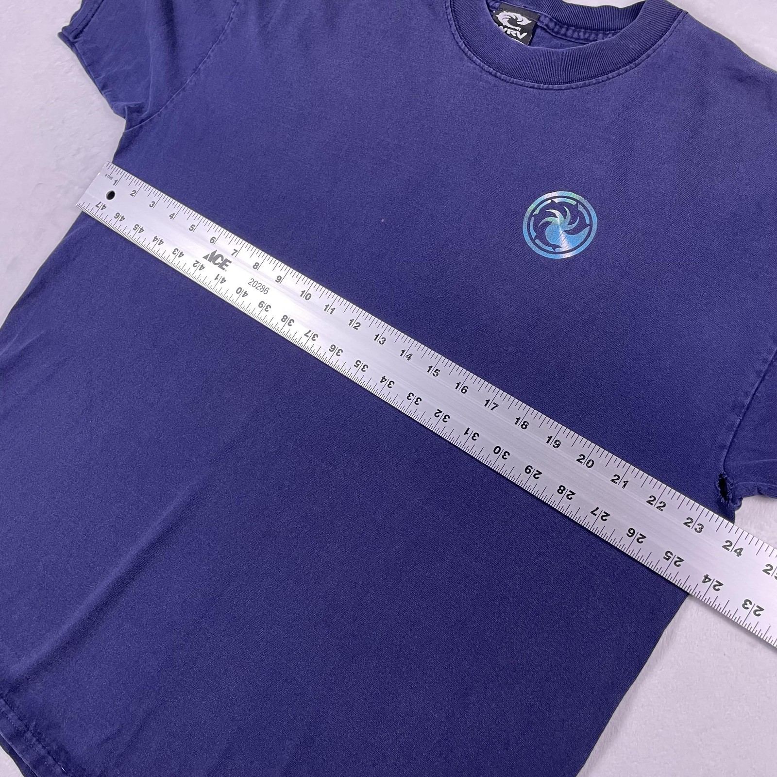 Vtg Y2K WRV Surf Tee XL Wave Riding Vehicles Dolphin Logo Beach Skate Board USA