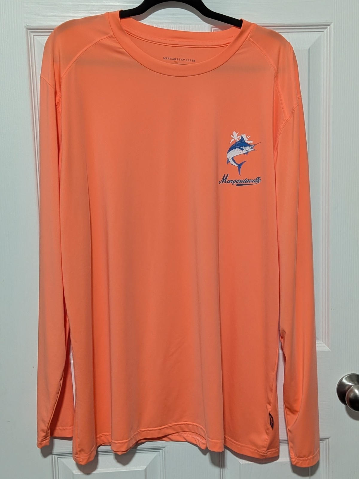 Margaritaville Mens Long Sleeve Breathable Lightweight Sun Tee XL Swordfish