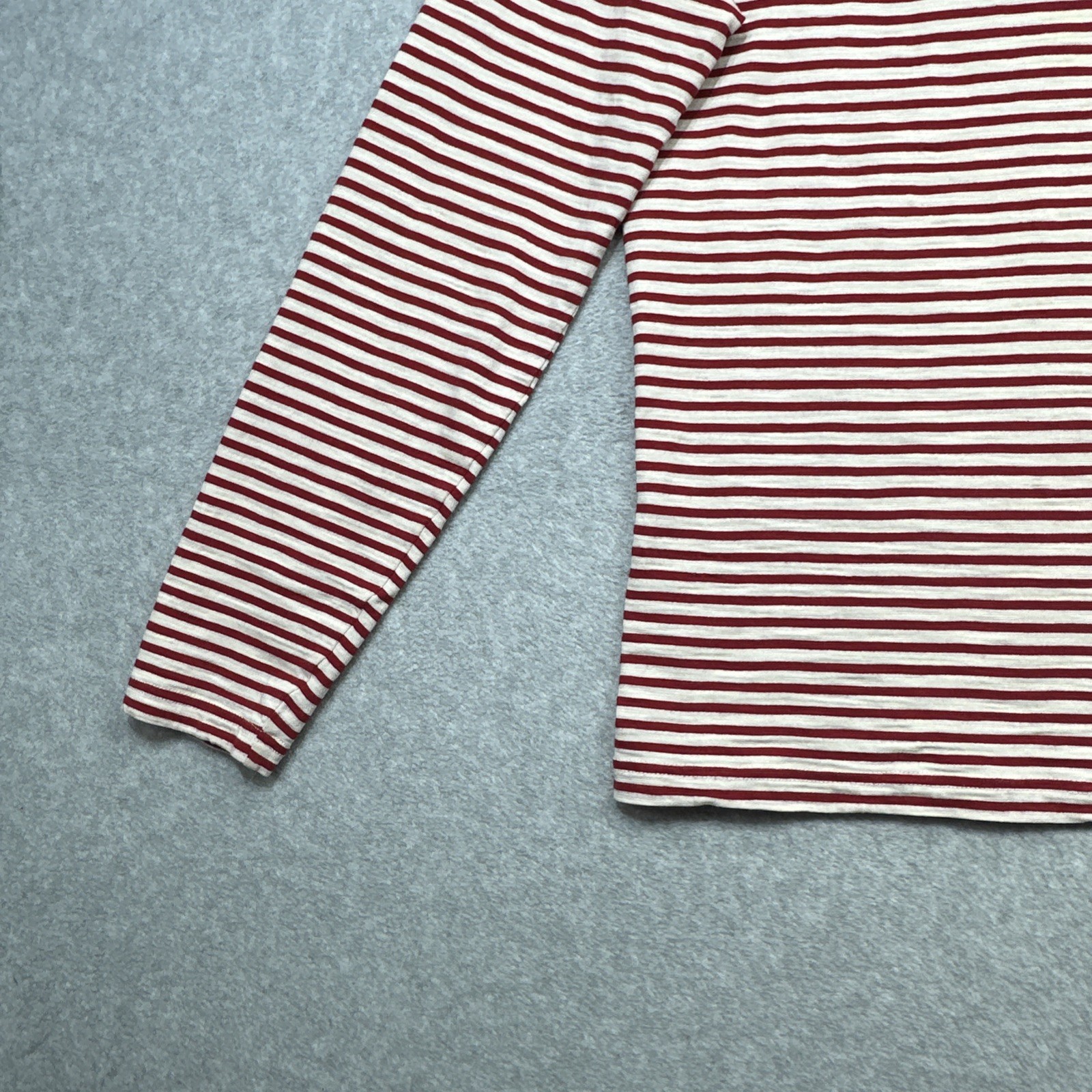 Alex Mill Shirt Small Red Stripe Preppy Style Everyday Casual Cotton Retro Tee