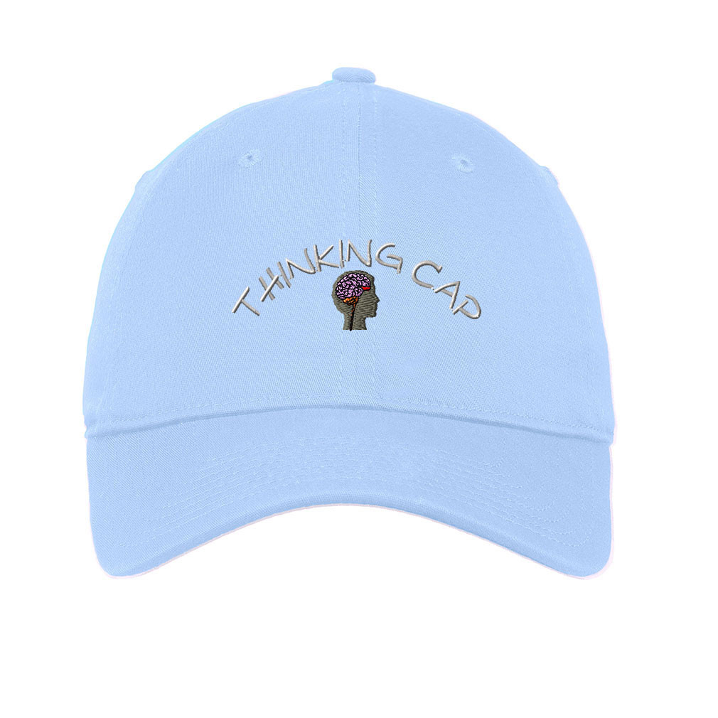 Thinking Cap Style 2 Embroidered Soft Low Profile Hat