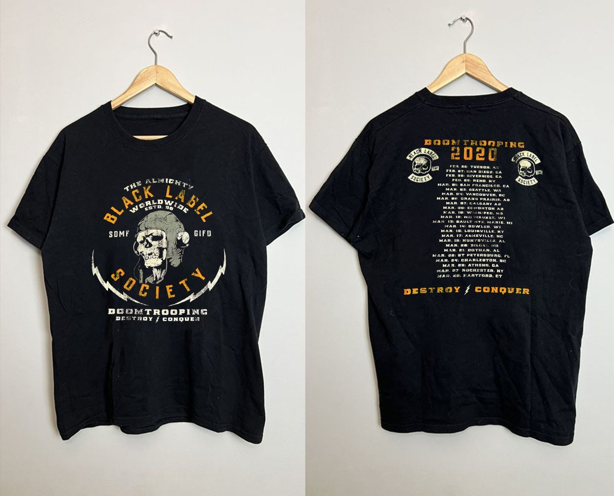 New Black Label Society Tour 2020 Gift For Fans Unisex S-5XL Shirt SS237