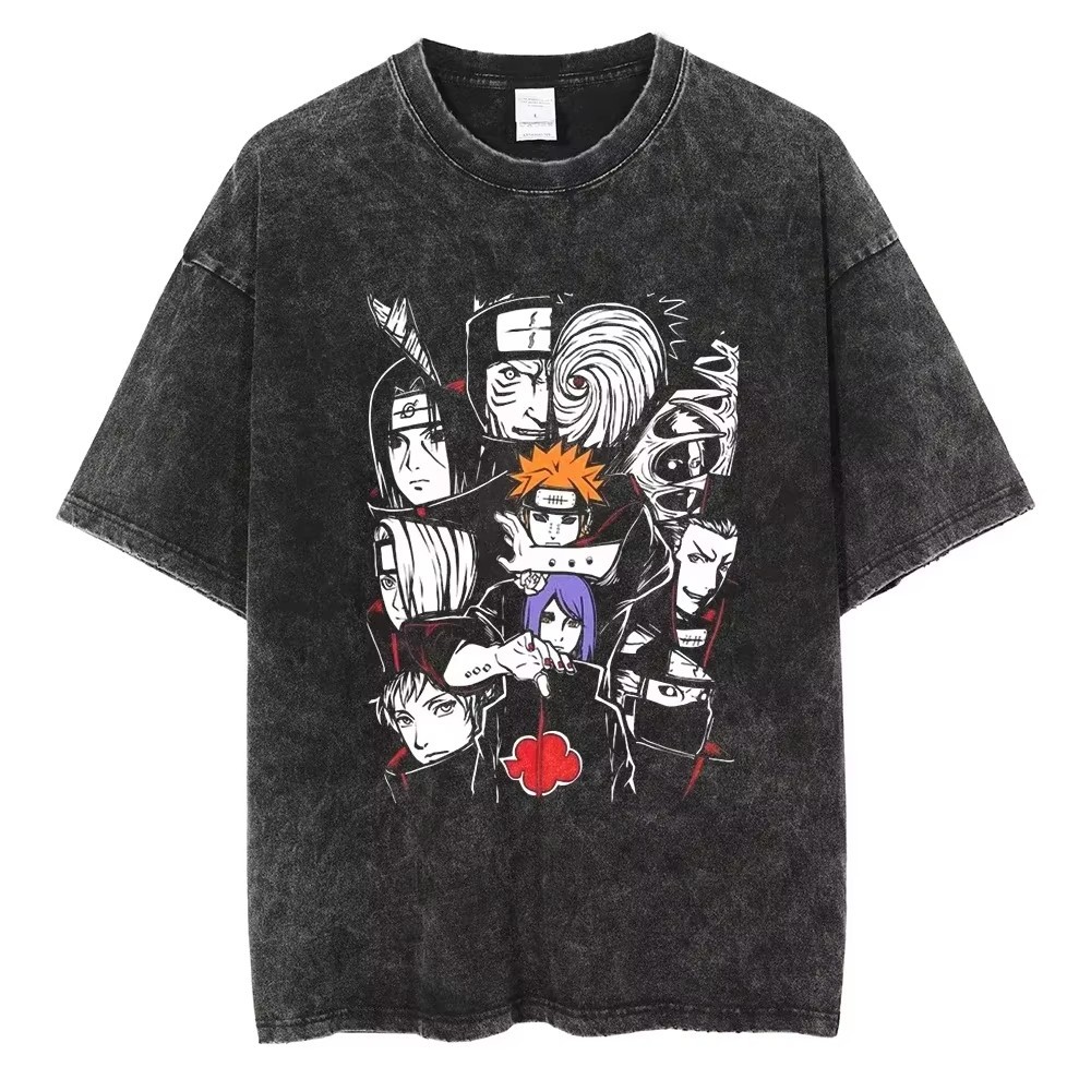 New Hip Hop Vintage T-shirt Men Streetwear Harajuku Japanese Anime 2026 Print Te