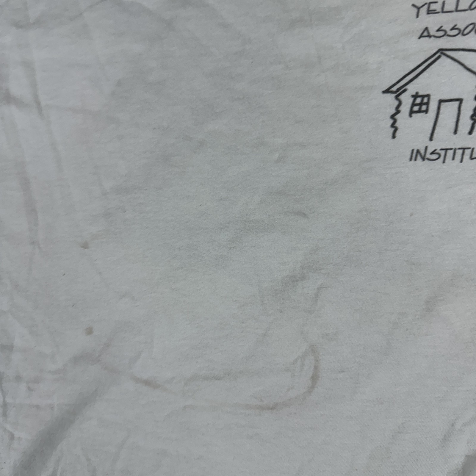 Vintage Yellowstone Institute Shirt Mens 2XL White Wildlife Graphic Made USA 00s