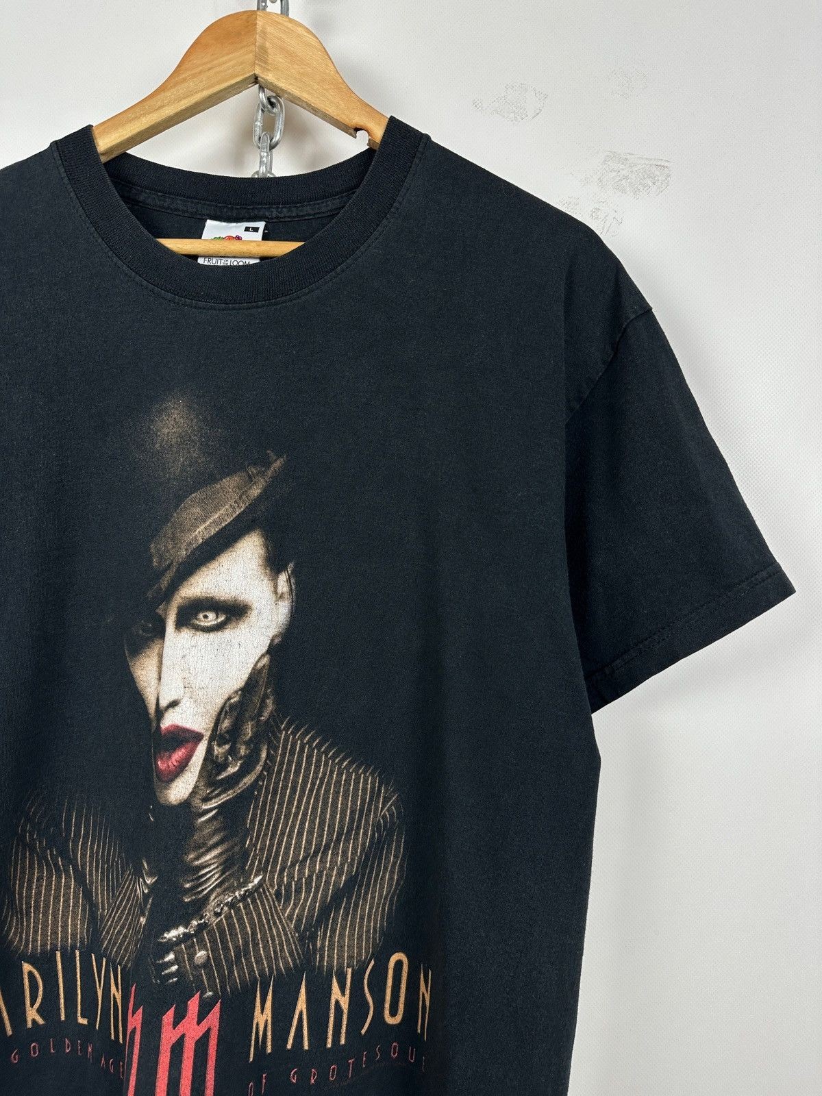 2003 Vintage Marilyn Manson The Golden Age of Grotesque Band T-Shirt Size L