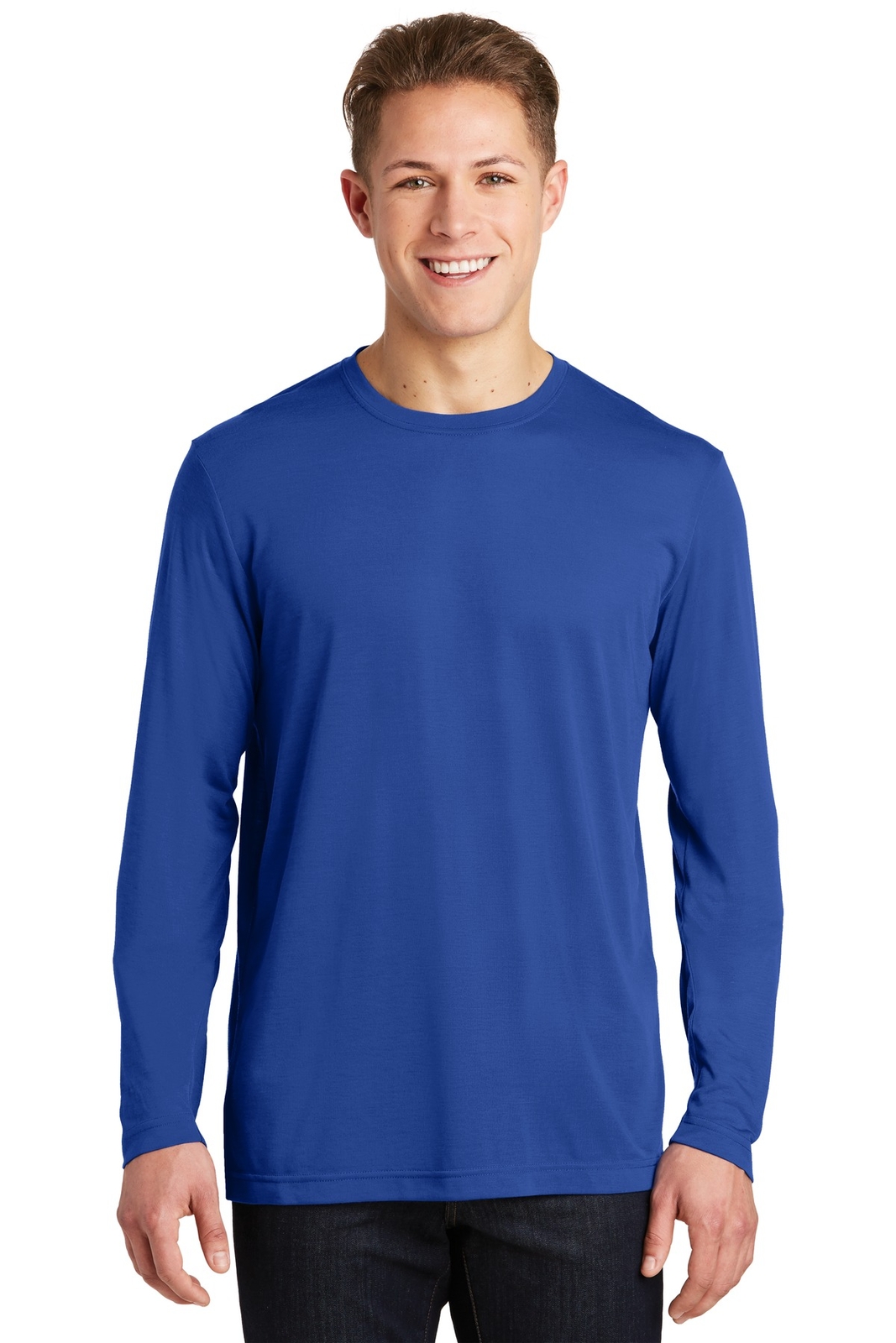 Sport-Tek ST450LS Mens Long Sleeve PosiCharge Competitor Cotton Stylish T-Shirt