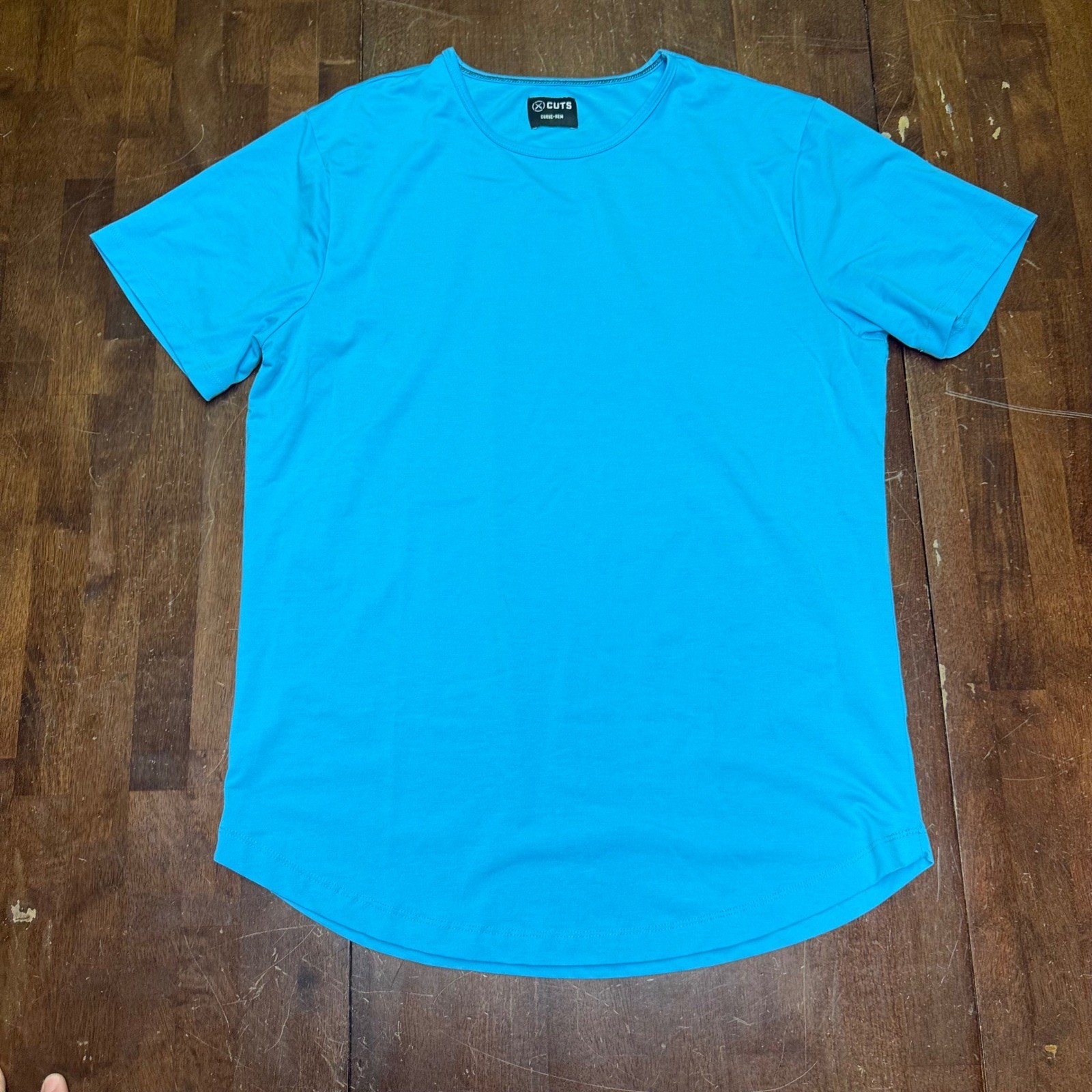 Cuts Clothing Curve-Hem TShirt Men XL Black Blue Grey 3 Pack Bundle Short Sleeve