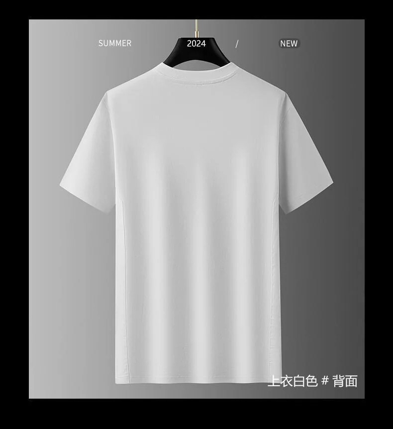 New Fashion Trend Embroidered Summer Short Sleeve Luxury Men Streetwear T-Shirt
