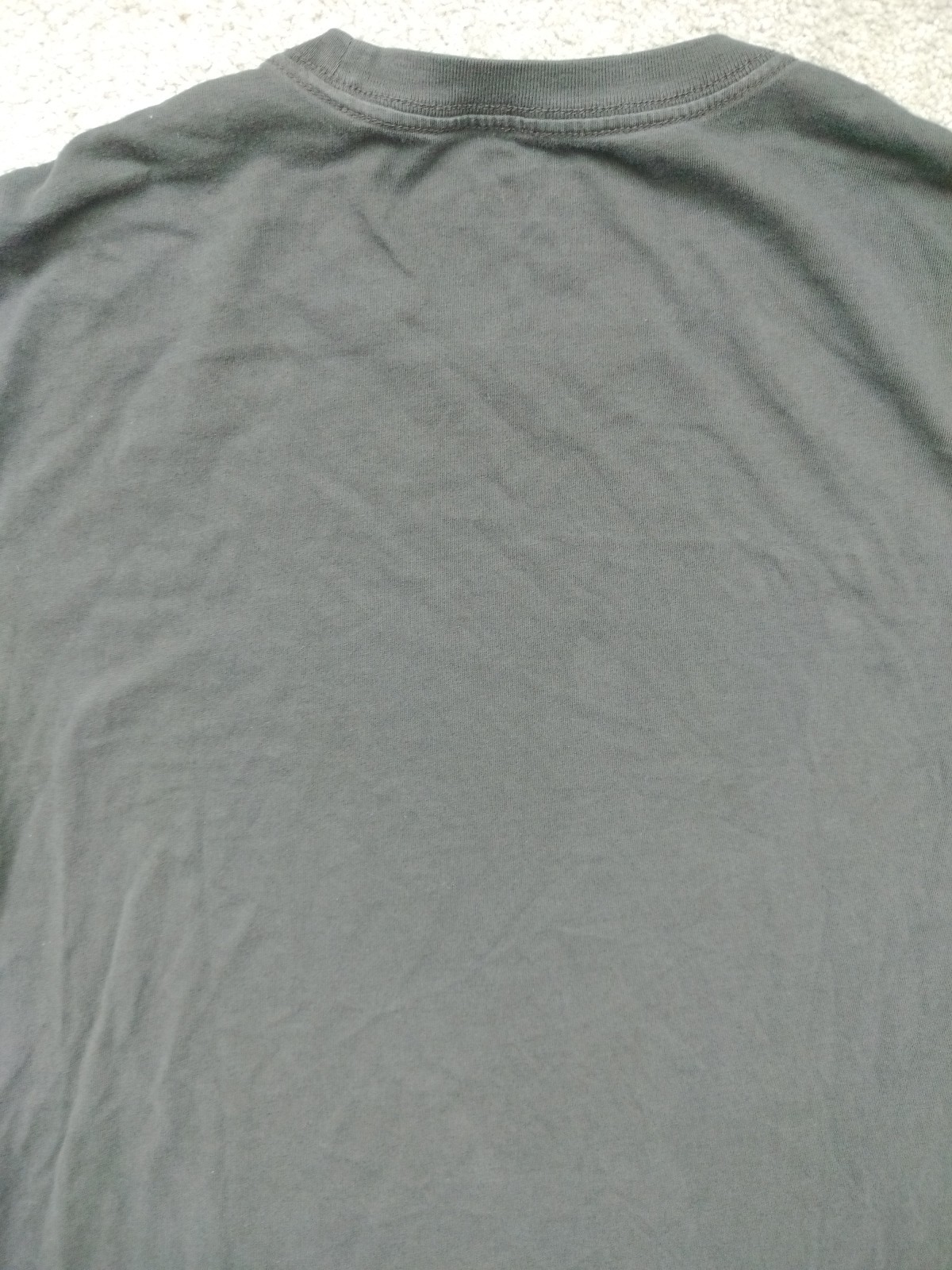 Eddie Bauer Mens Legend Wash Black 100% Cotton T-shirt Pit 23″ Length 29.5″