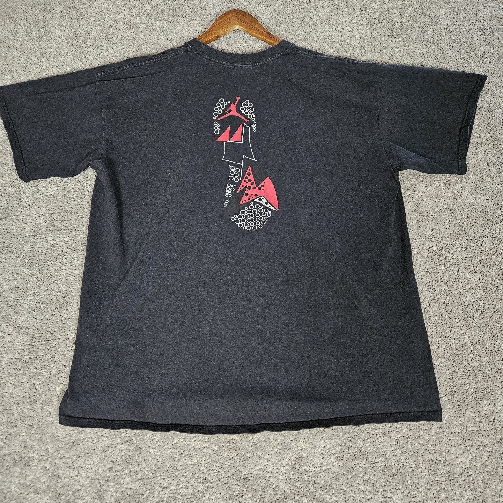 Vtg Jordan T-Shirt Men’s XL Black Tee Y2K Jumpman Sneakerhead Streetwear Skater
