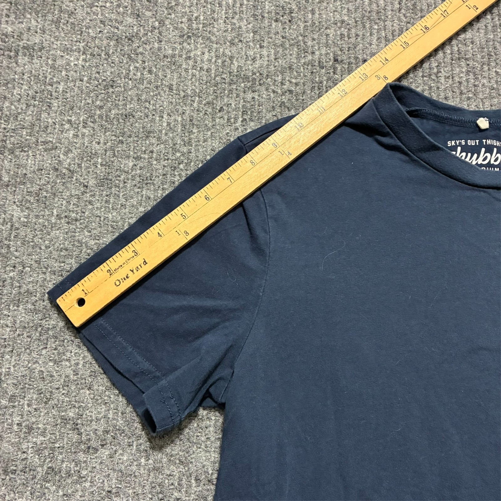 Chubbies “Welcome To The Weekend” Shirt Mens Size Medium Navy Short Sleeve