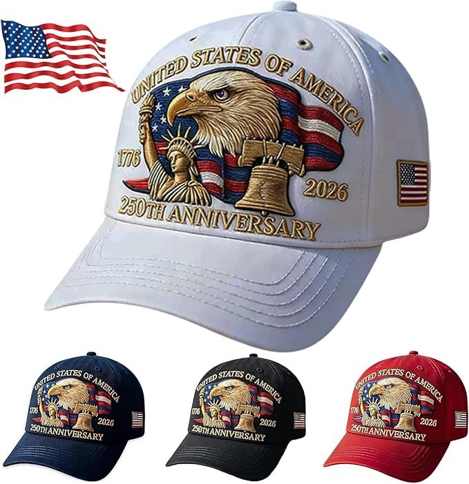250th Anniversary USA Hat Adjustable United States 250th Anniversary Hat Ret…
