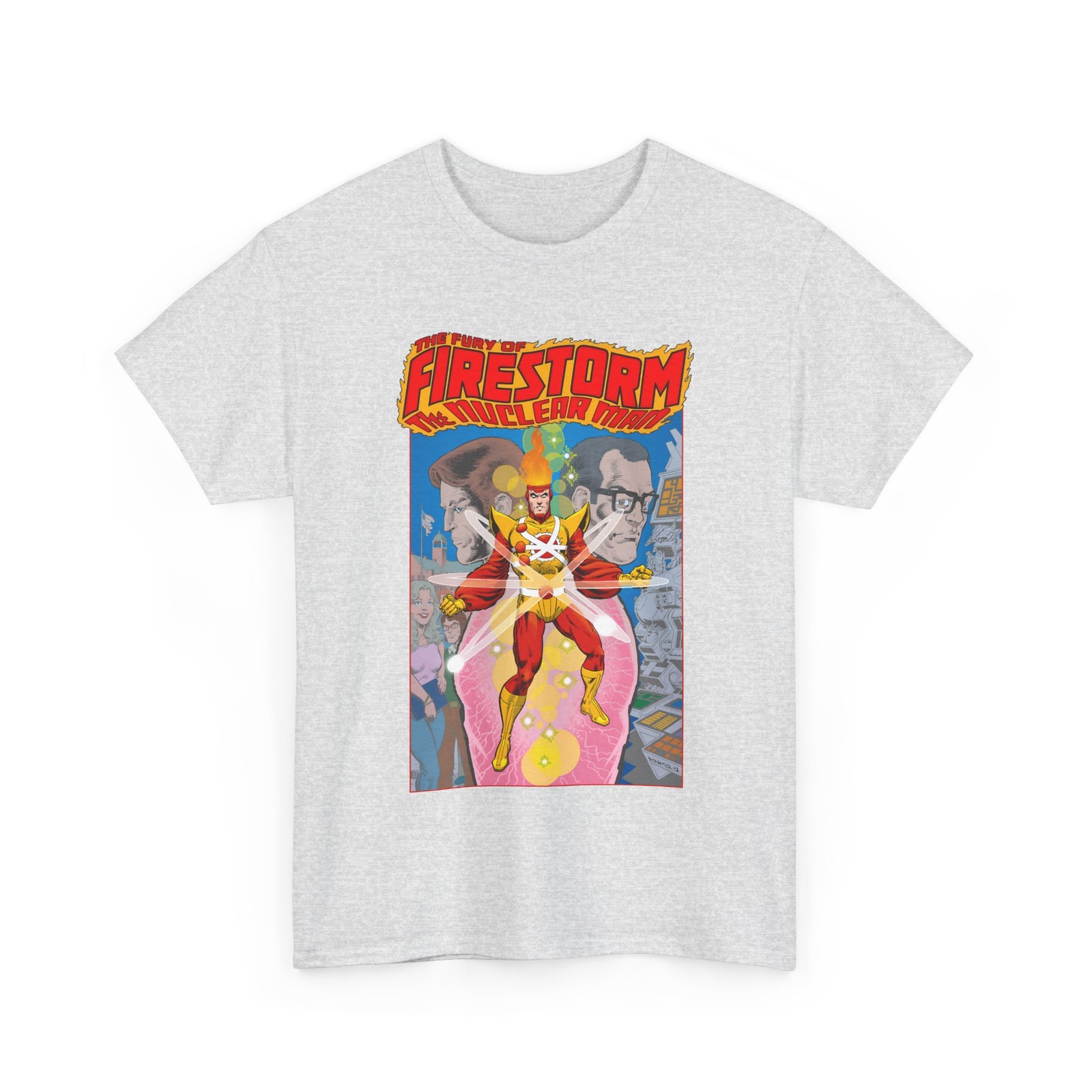 Fury of Firestorm T-Shirt Pat Broderick Art 80 Comics Retro Vintage-Style Tee
