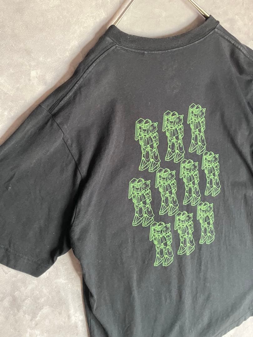 UNIQLO ZAKU II T Shirt Black L Anime GUNDAM Casual Cotton Authentic