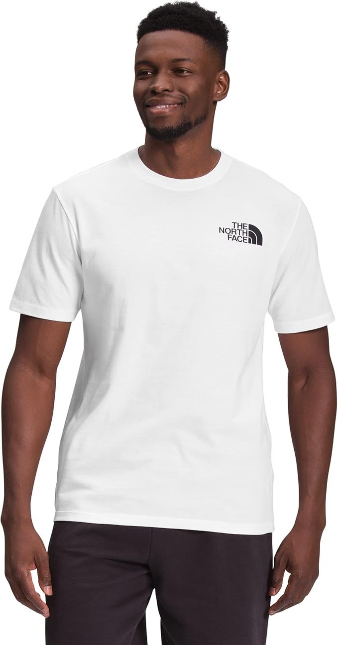 The North Face Box NSE Mens Tshirt White TNF Black Sz Large