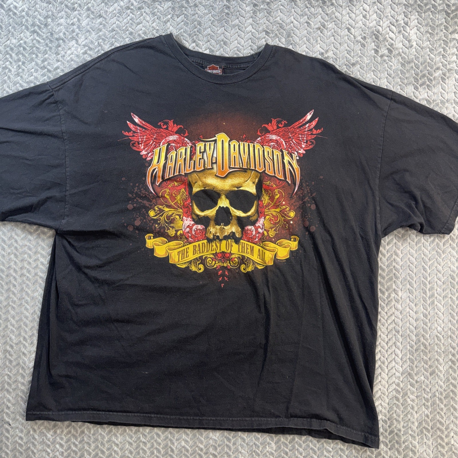 Harley Davidson Men’s Graphic Print Riding High Engine T-shirt Sz 3XL