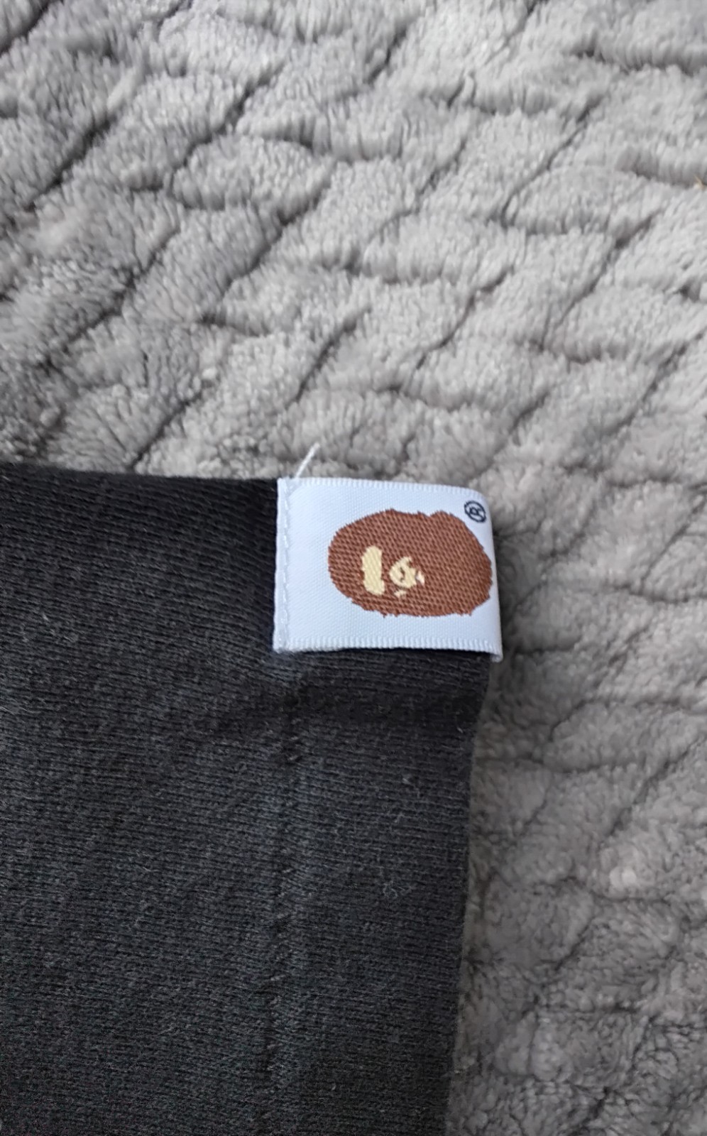 BAPE Red Color Camo Baby Milo Script Logo Tee Black L