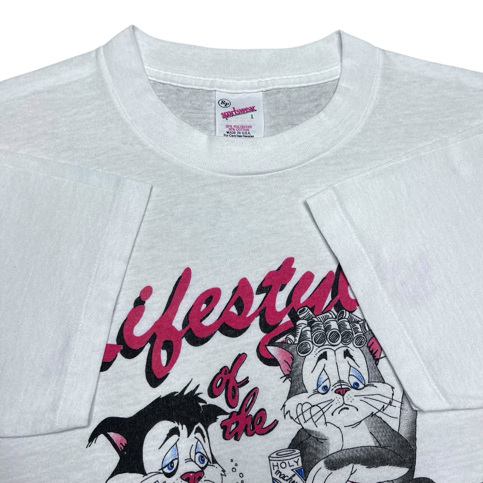 Vintage 1989 Lifestyles Of The Poor & Unknown Las Vegas T-Shirt Sz L