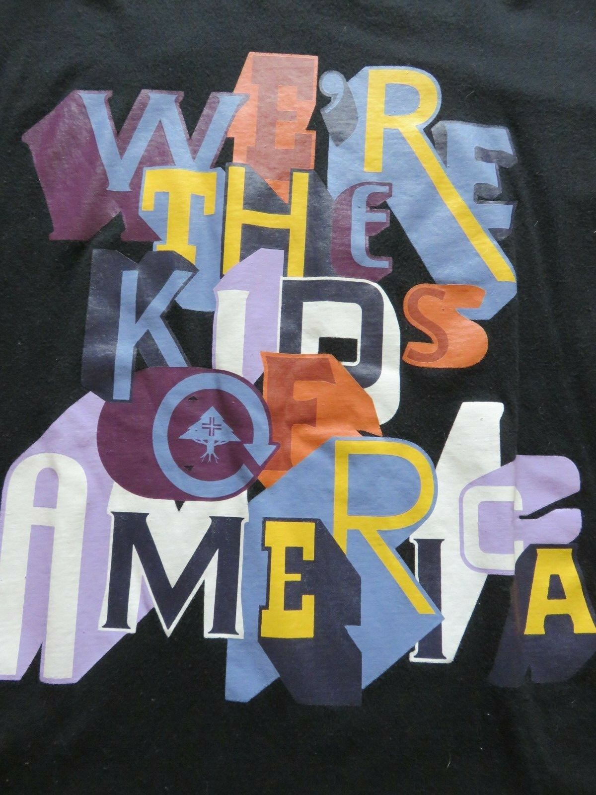 LRG Lifted Research Group Graphic Black T Shirt We Are The Kids Of America L