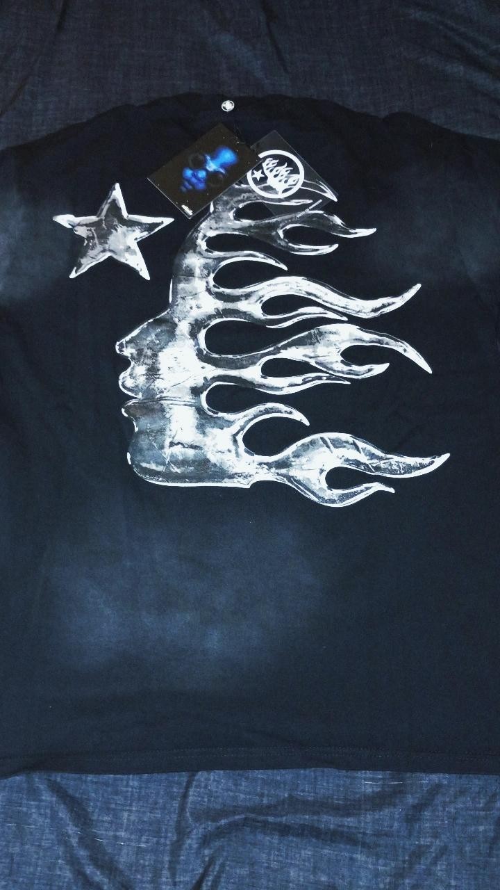 HellStar Men’s Size L Black Crew Neck Short Sleeve Graphic Logo T-Shirt