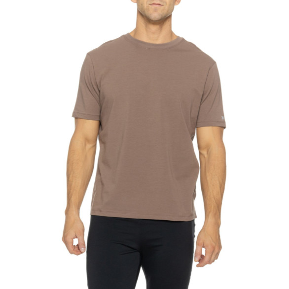 Kenneth Cole Active Tech Crew Neck Short Sleeve T-Shirt UPF 50+ Brown Sz XL