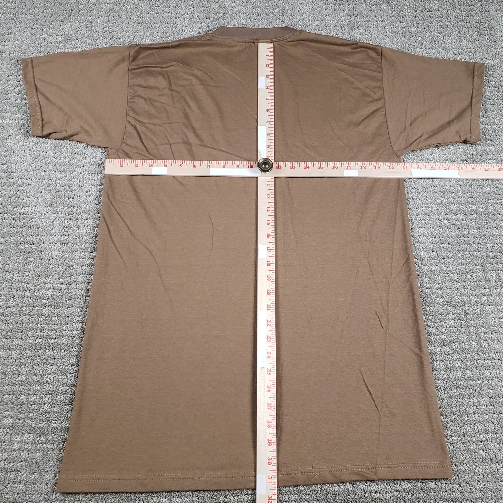 US Army Undershirt T-Shirt Mens (L) Coyote Brown DPSC Skilcraft Vintage 90s BDU