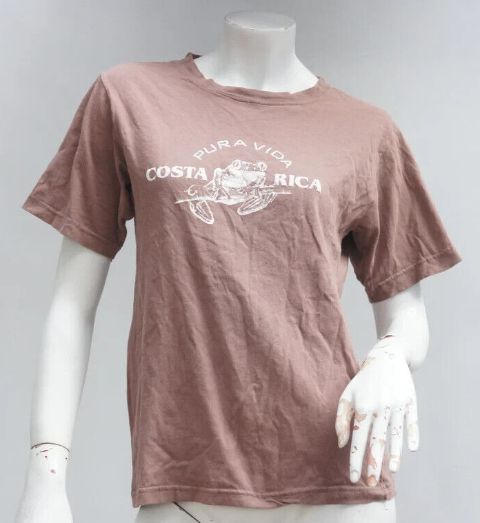 Vintage Costa Rica Pura Vida Print T-shirt Graphic Tee Souvenir Shirt