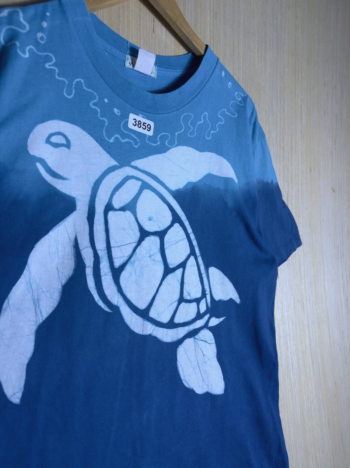 Vintage Sea Turtle Shirt Large Blue Short Sleeve Men’s Graphic Print 90s