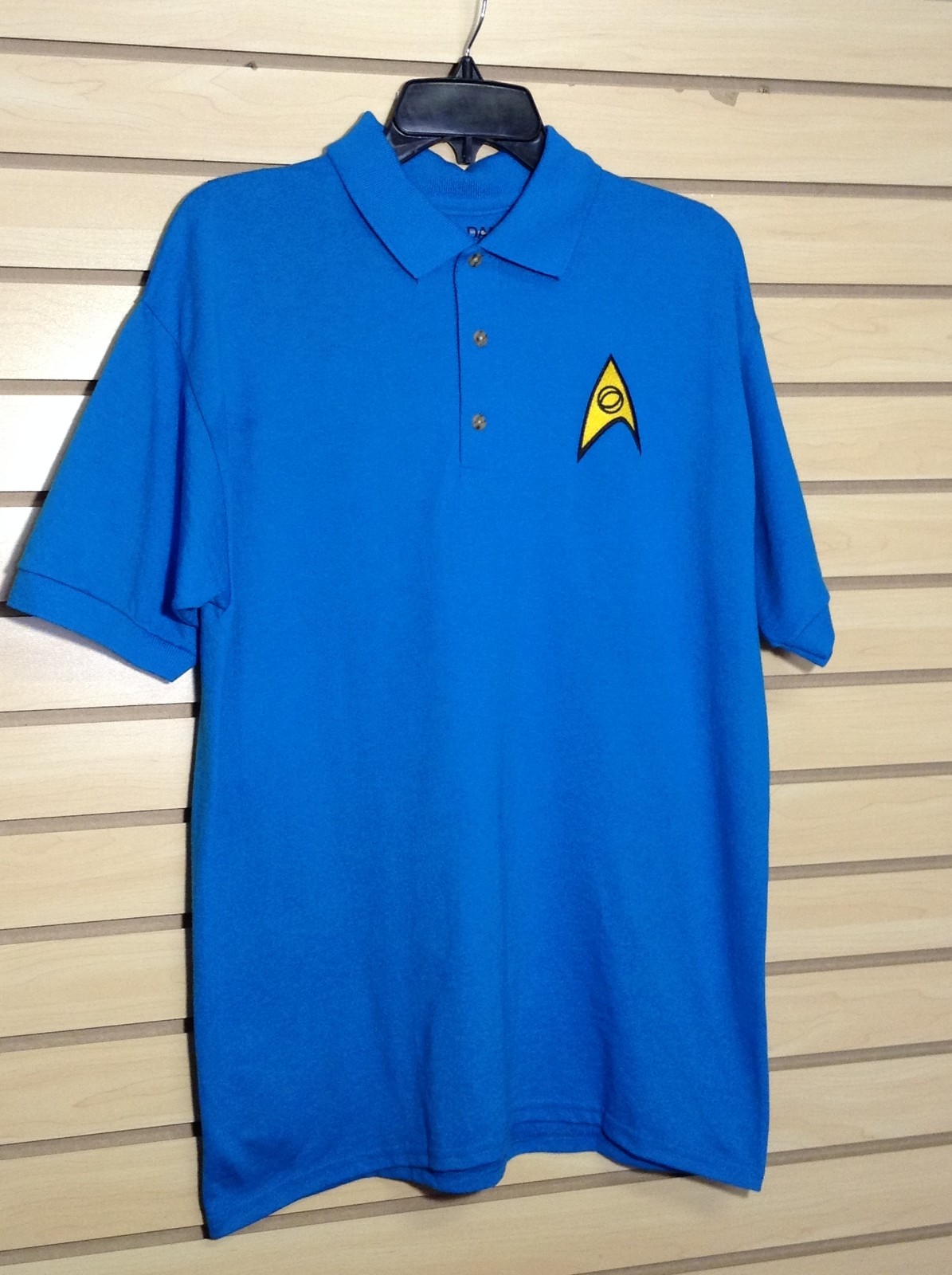 STAR TREK MEN’S UNIFORM COMMAND PATCH POLO SHIRT “JERZEES” LICENSED