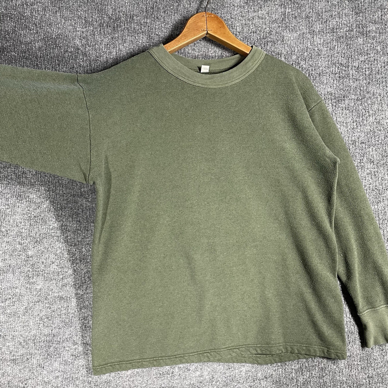 VINTAGE German Bundeswehr Sweatshirt Undershirt Size Small Army Military Green