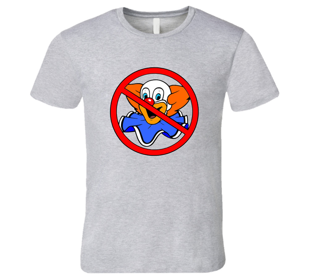 Clown No Bozos Bozo T Shirt Tee 100% Ring Spun Cotton Gift New