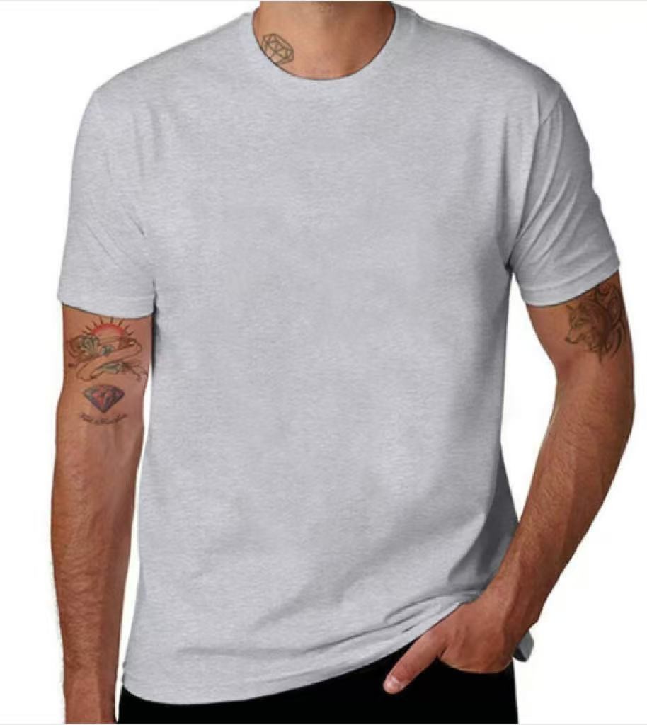 100% Cotton T-Shirt Unisex Men’s Basic Plain Blank Crew Tee Tops Adult Shirts