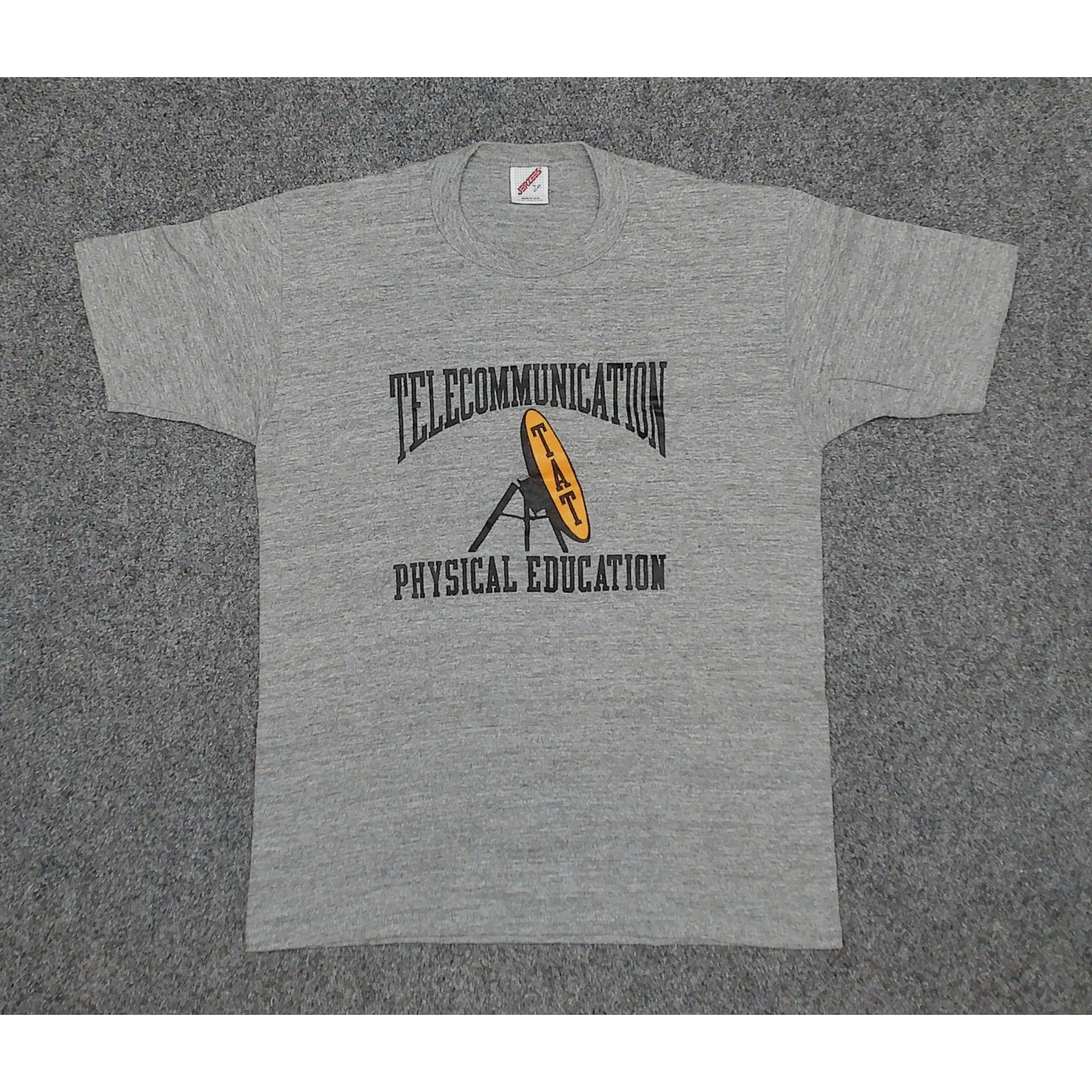 Vintage 80s Tech Nerd Mens Medium Tri Blend Shirt Telecommunication Graphic