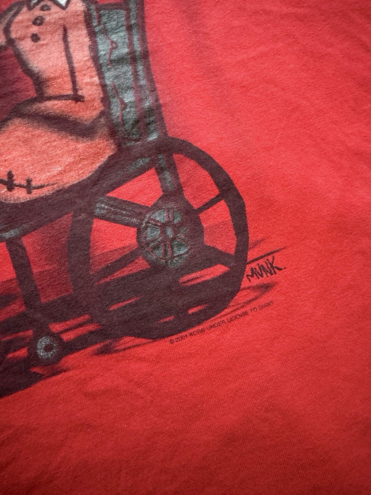 Vintage 2001 Licensed Korn Family Values Red Size XXL Band Tee