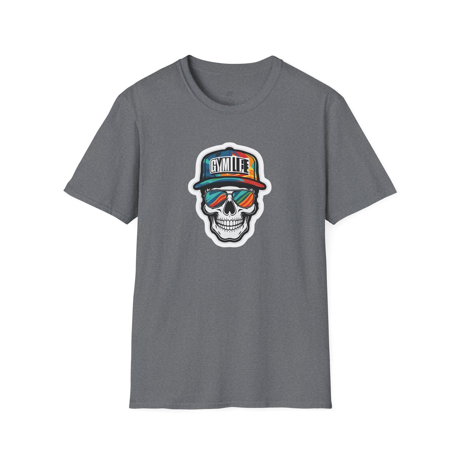 Gym Skull T-Shirt, Workout Tee, Fitness Shirt, Exercise Top, Gym Life Apparel