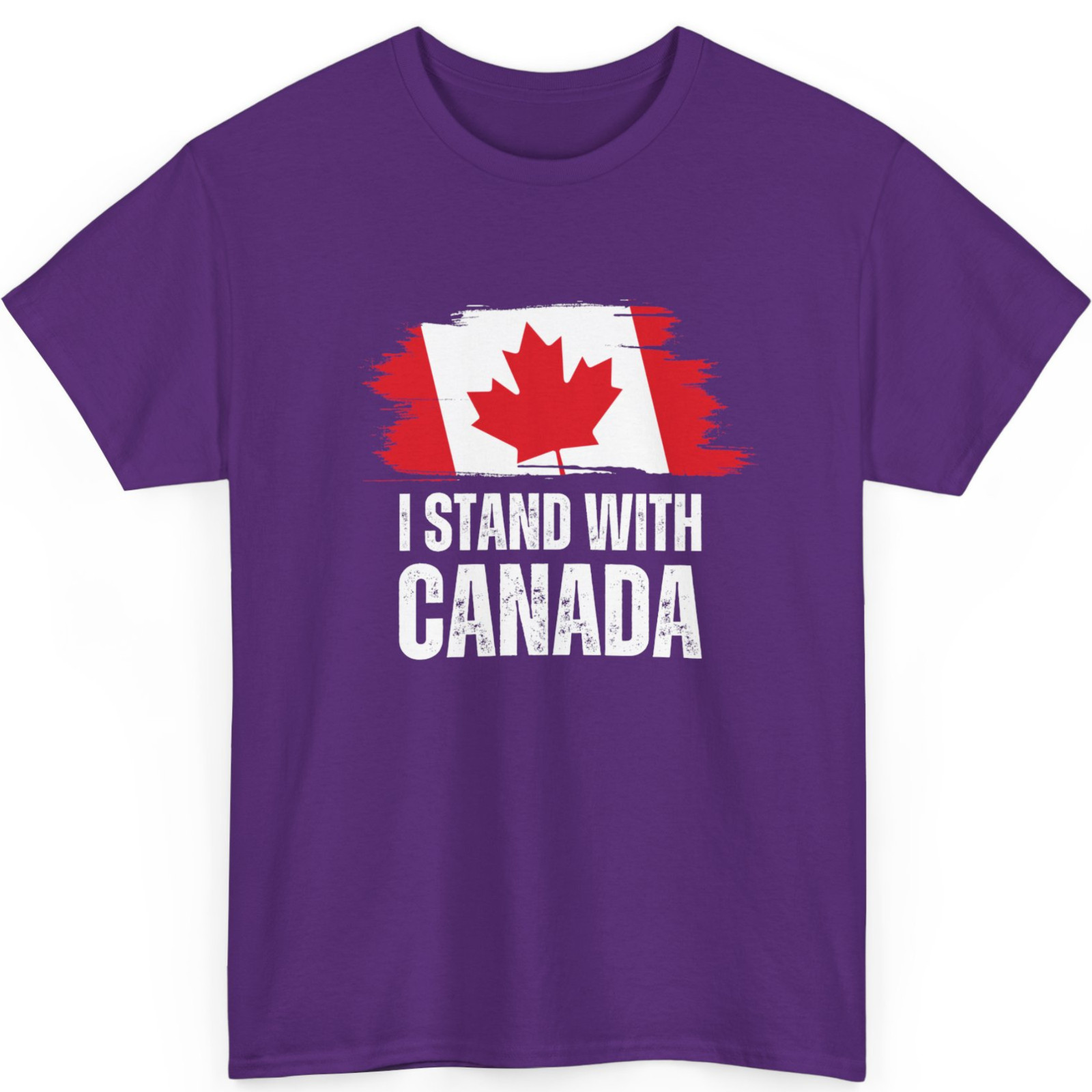 I Stand With Canada America Canadian USA Flag Unisex T-Shirt