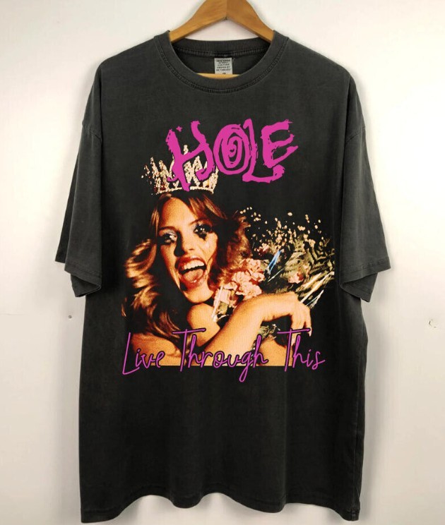 Hole Band Live Through This Unisex Black Shirt, Hole Band Shirt S-5XL Q4364