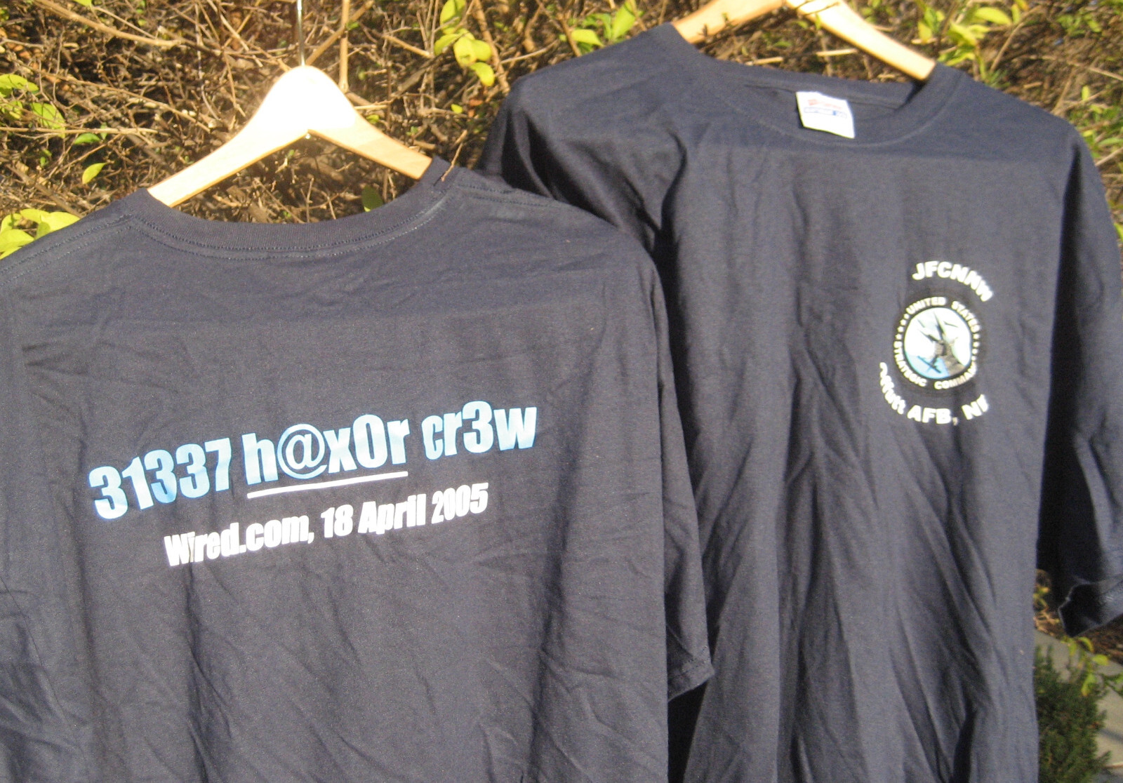 DEFCON Clan JFCNNW tshirt mens size XL NEW blue 2 sided