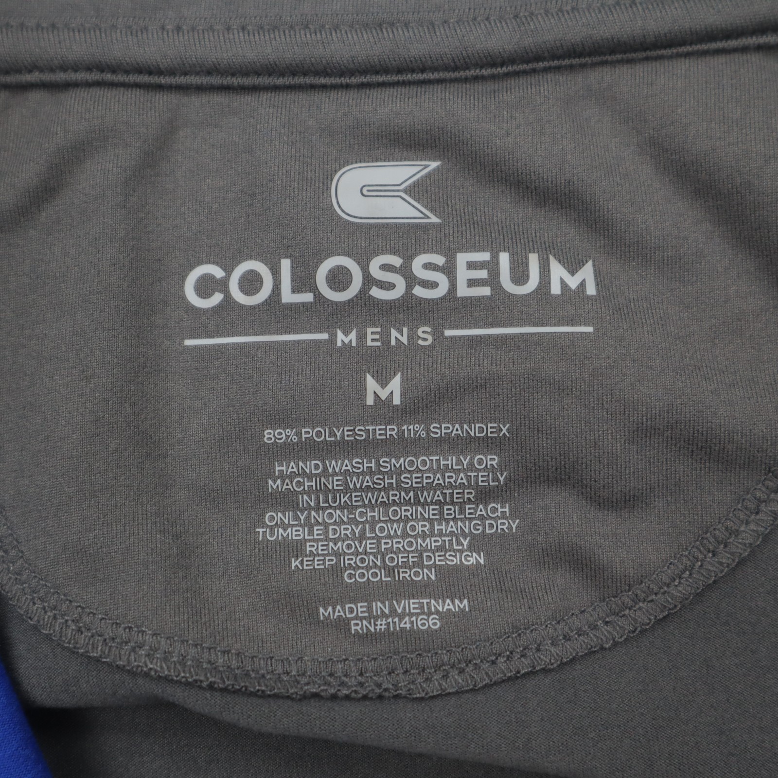 Delaware Blue Hens Colosseum 1/4 Zip Windshirt Pullover Mens Medium Blue NWT