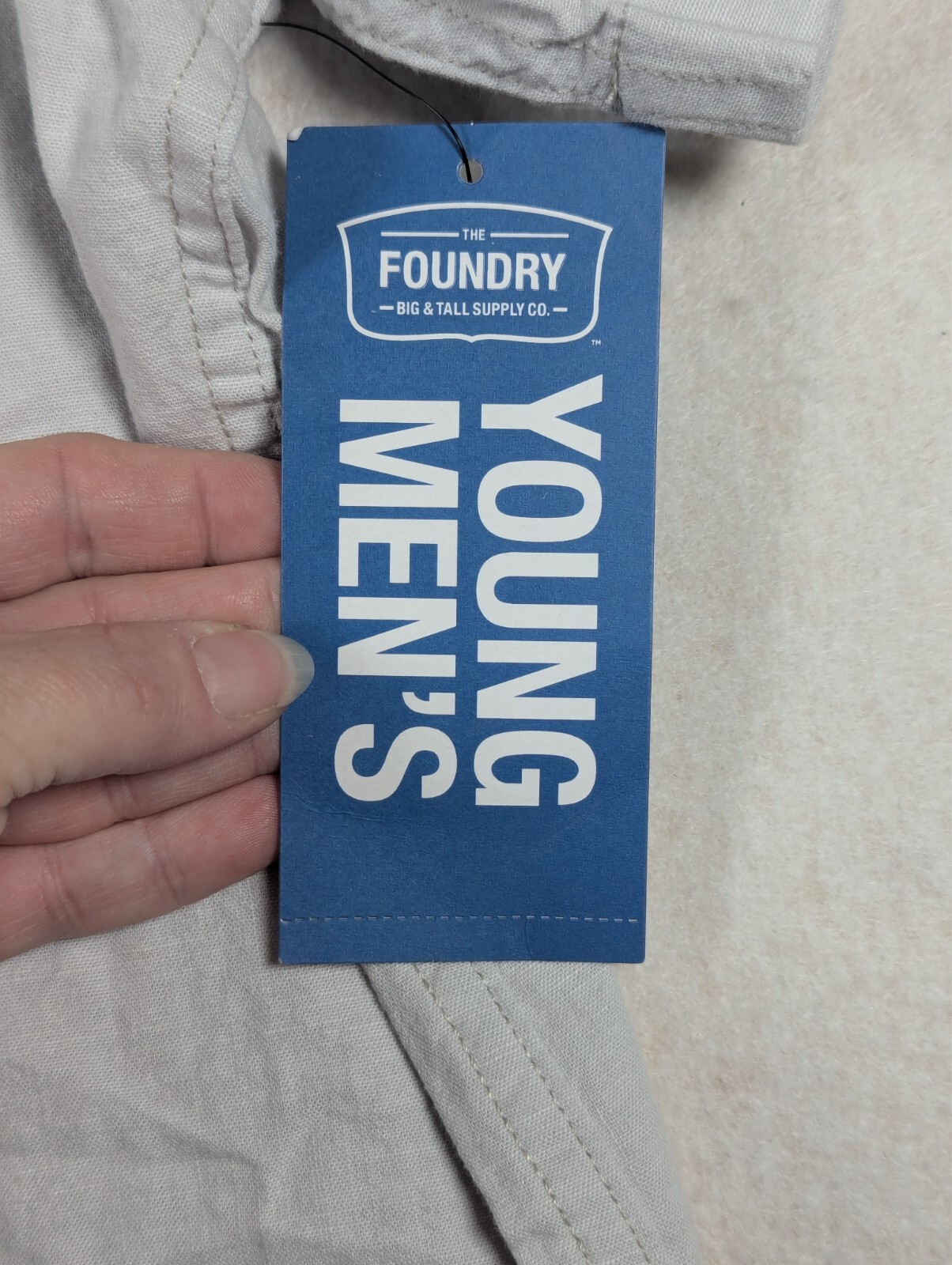The Foundry Supply Co – Men’s Shirt – Gray Chambray – Size: 3xl