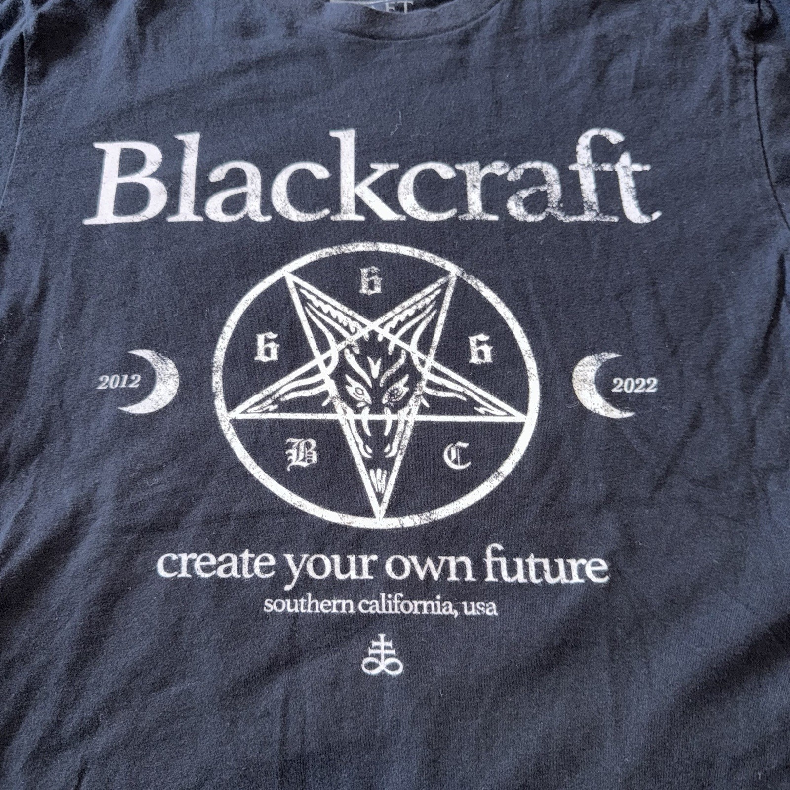 Blackcraft Cult Shirt Size Small Create Your Own Future Goth Punk
