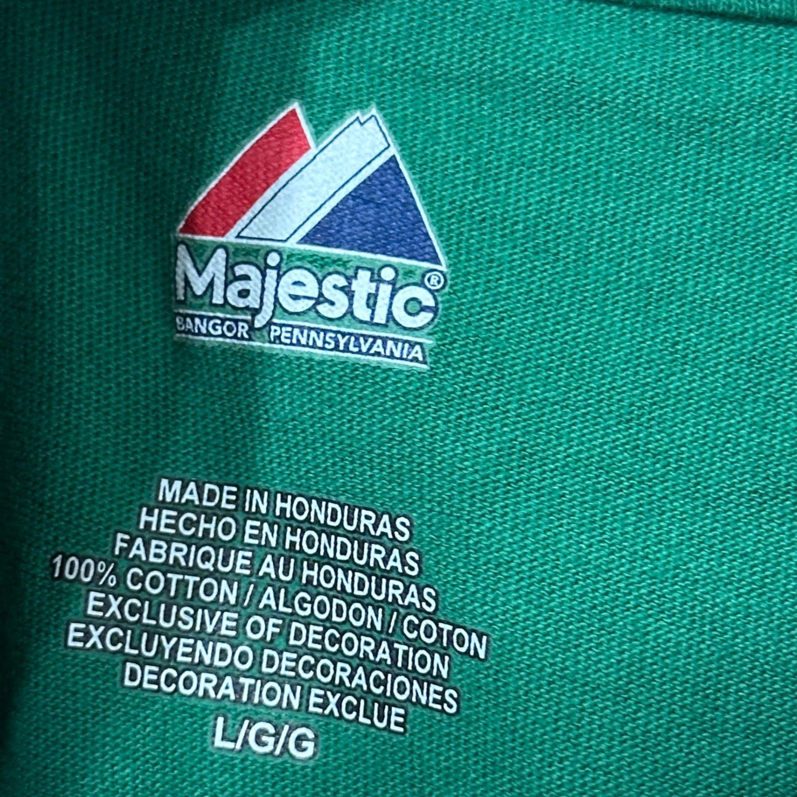 Majestic T-Shirt Mens L Green Los Dbacks Arizona Diamondbacks MLB Baseball